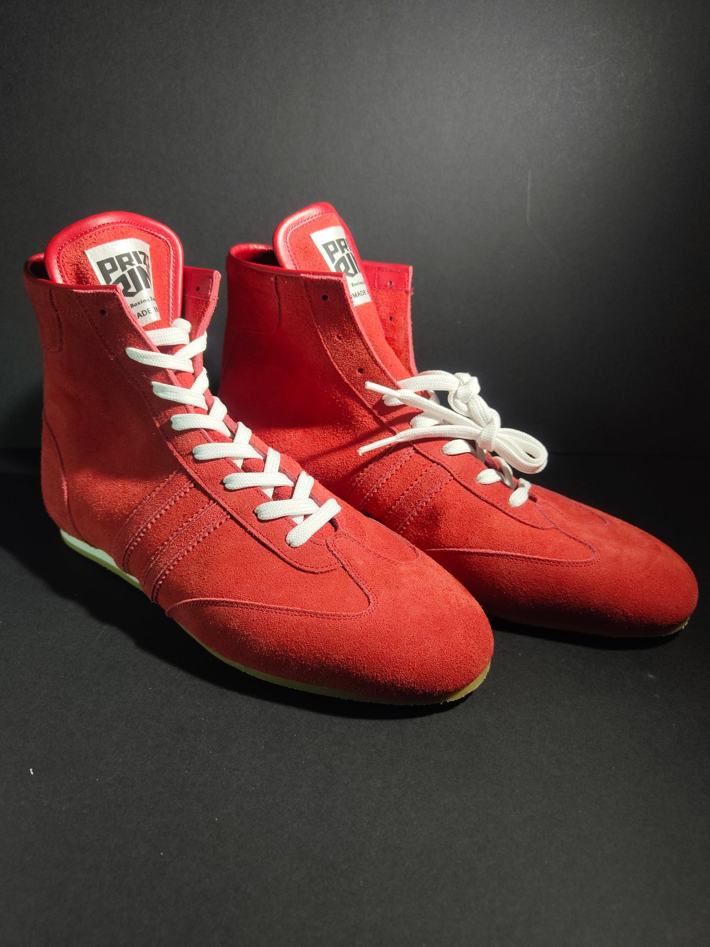 PREORDER: PRIZE RING "Pro-training" Boxing shoes Red (Velour)