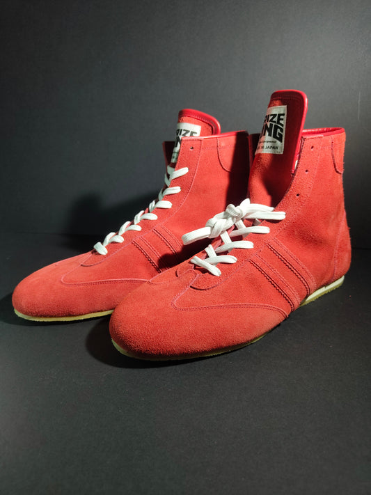 PREORDER: PRIZE RING "Pro-training" Boxing shoes Red (Velour)
