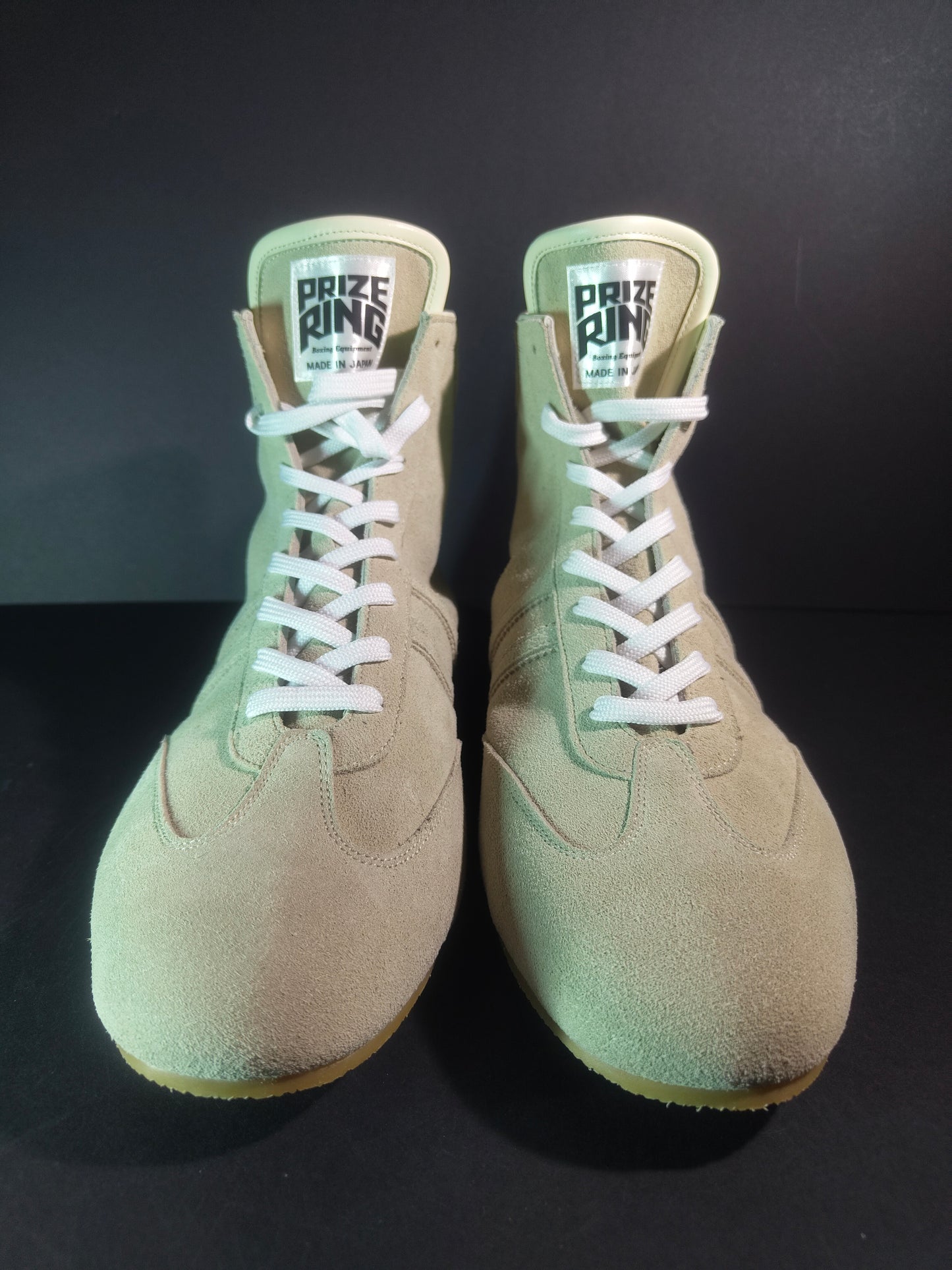 PREORDER: PRIZE RING "Pro-training" Boxing shoes Light Grey (Velour)