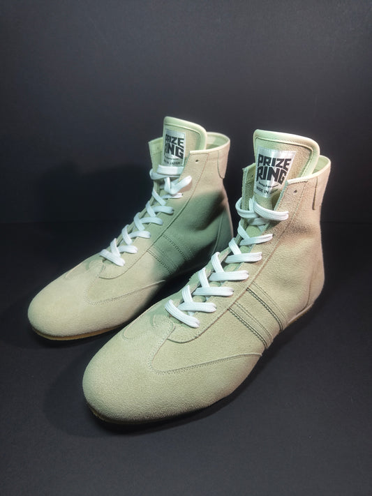 PREORDER: PRIZE RING "Pro-training" Boxing shoes Light Grey (Velour)
