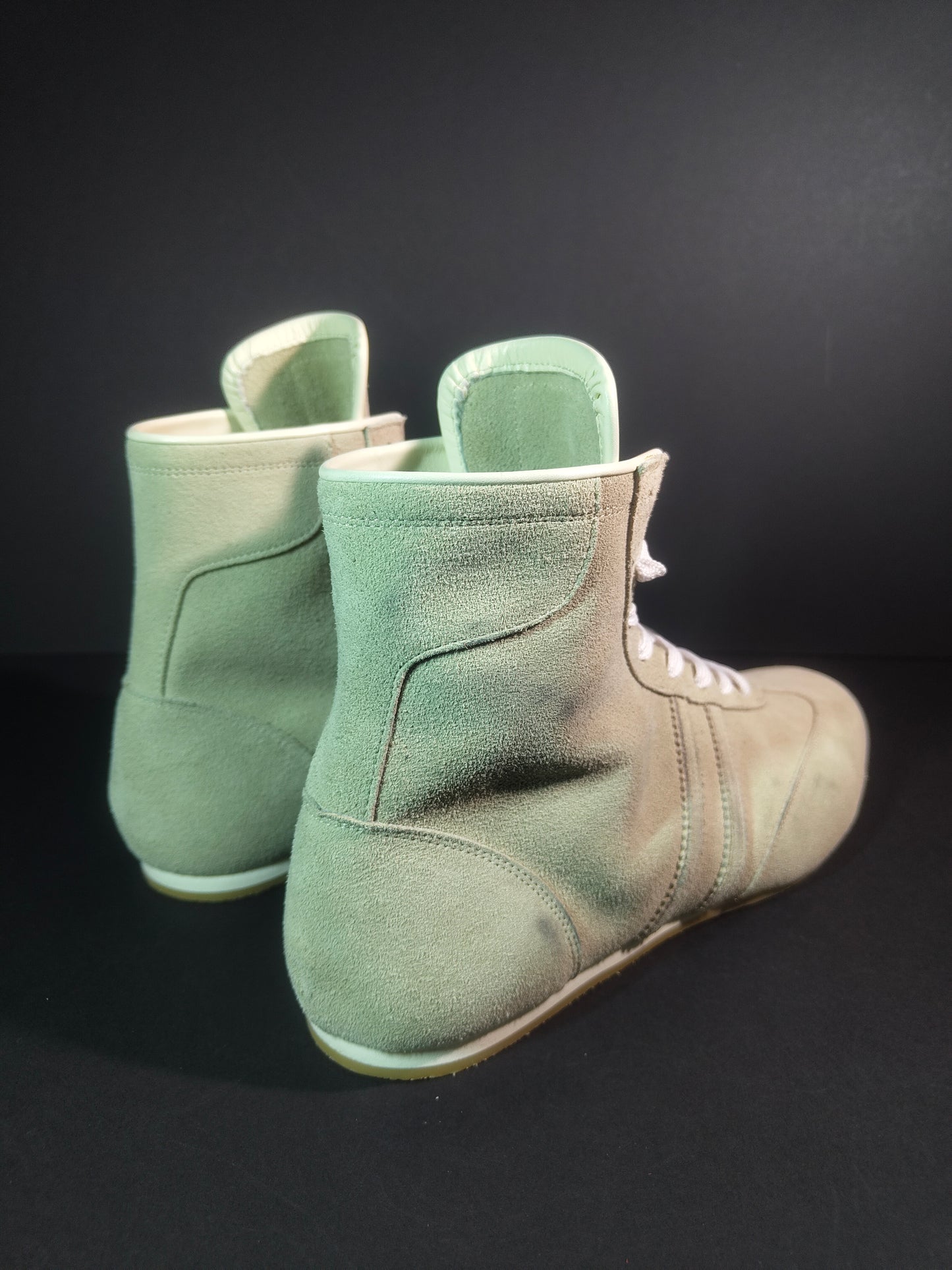PREORDER: PRIZE RING "Pro-training" Boxing shoes Light Grey (Velour)
