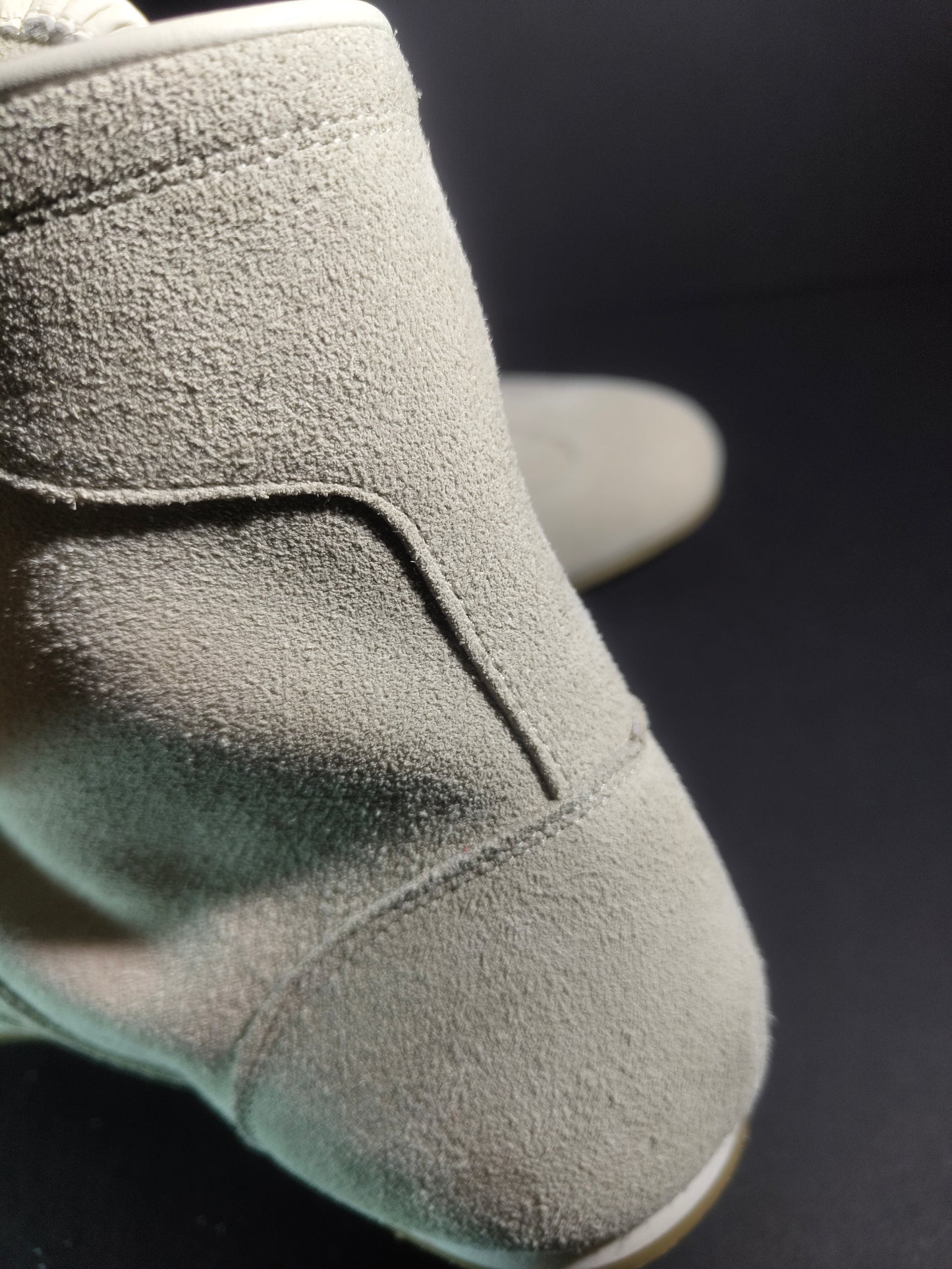 PREORDER: PRIZE RING "Pro-training" Boxing shoes Light Grey (Velour)