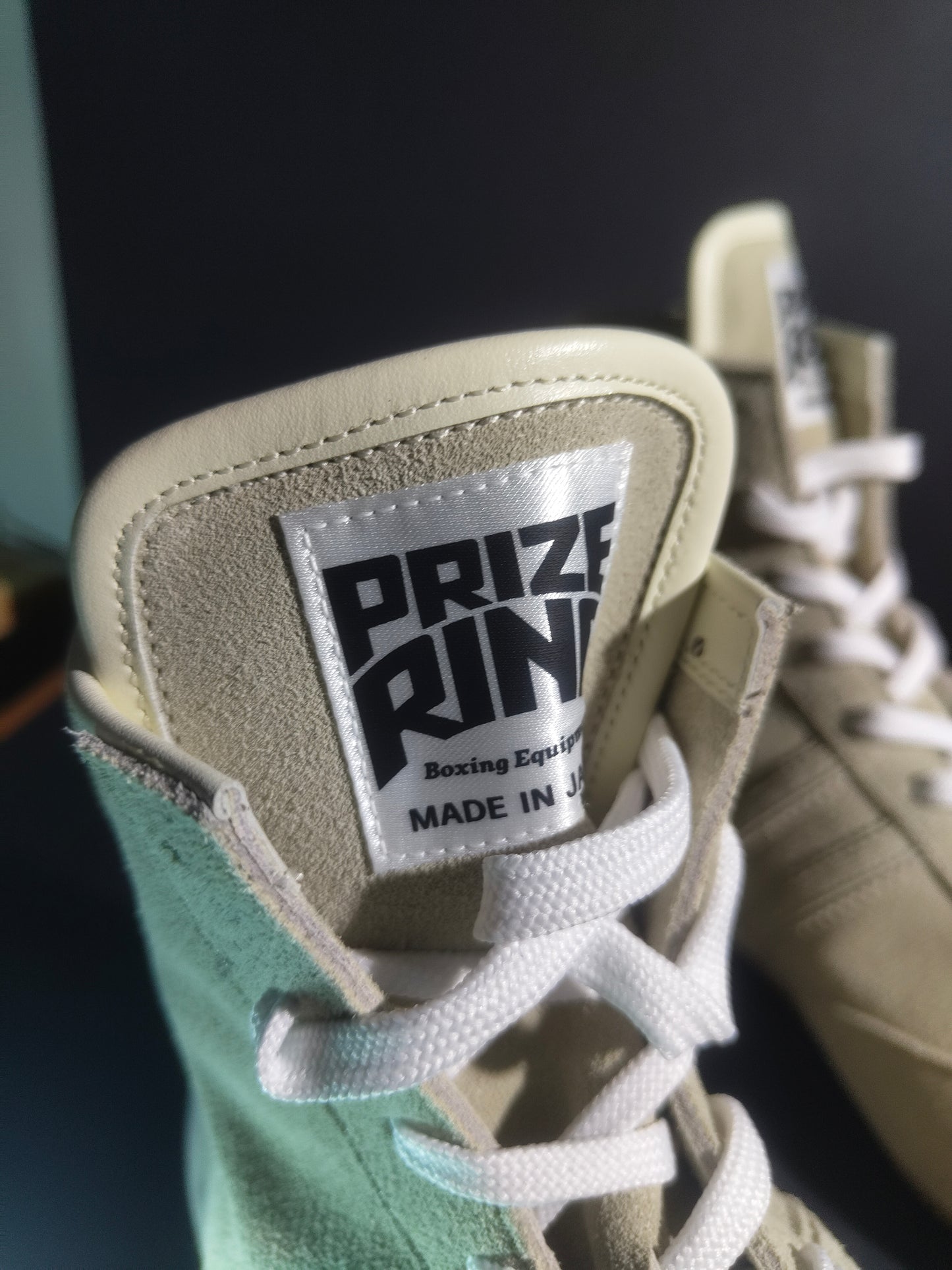PREORDER: PRIZE RING "Pro-training" Boxing shoes Light Grey (Velour)