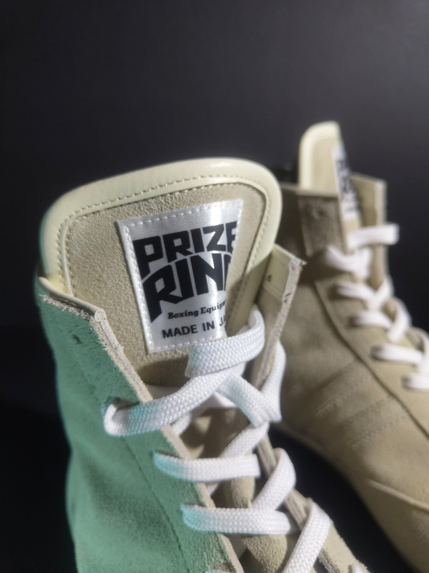 PREORDER: PRIZE RING "Pro-training" Boxing shoes Light Grey (Velour)