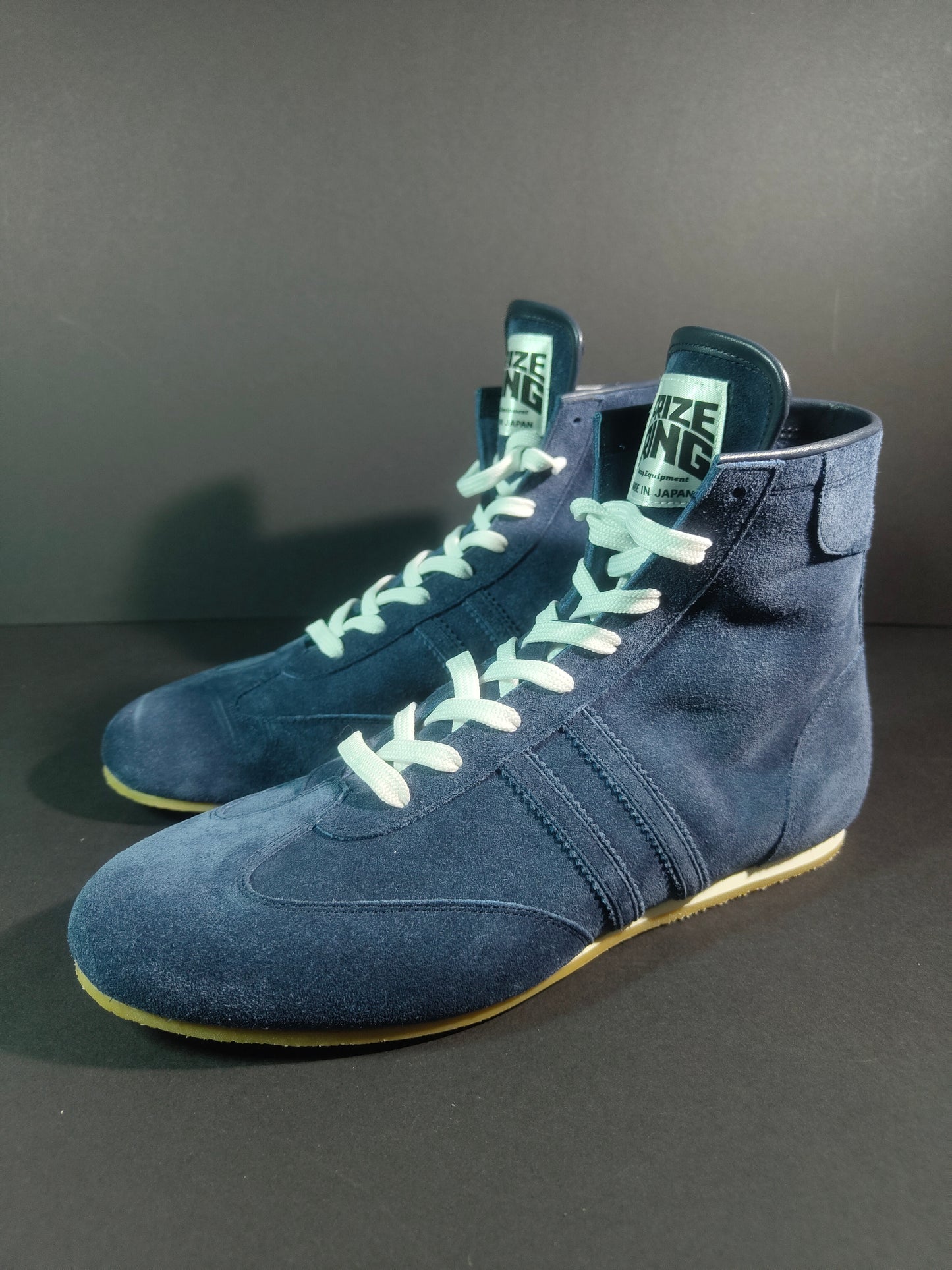 PREORDER: PRIZE RING "Pro-training" Boxing shoes Navy (Velour)