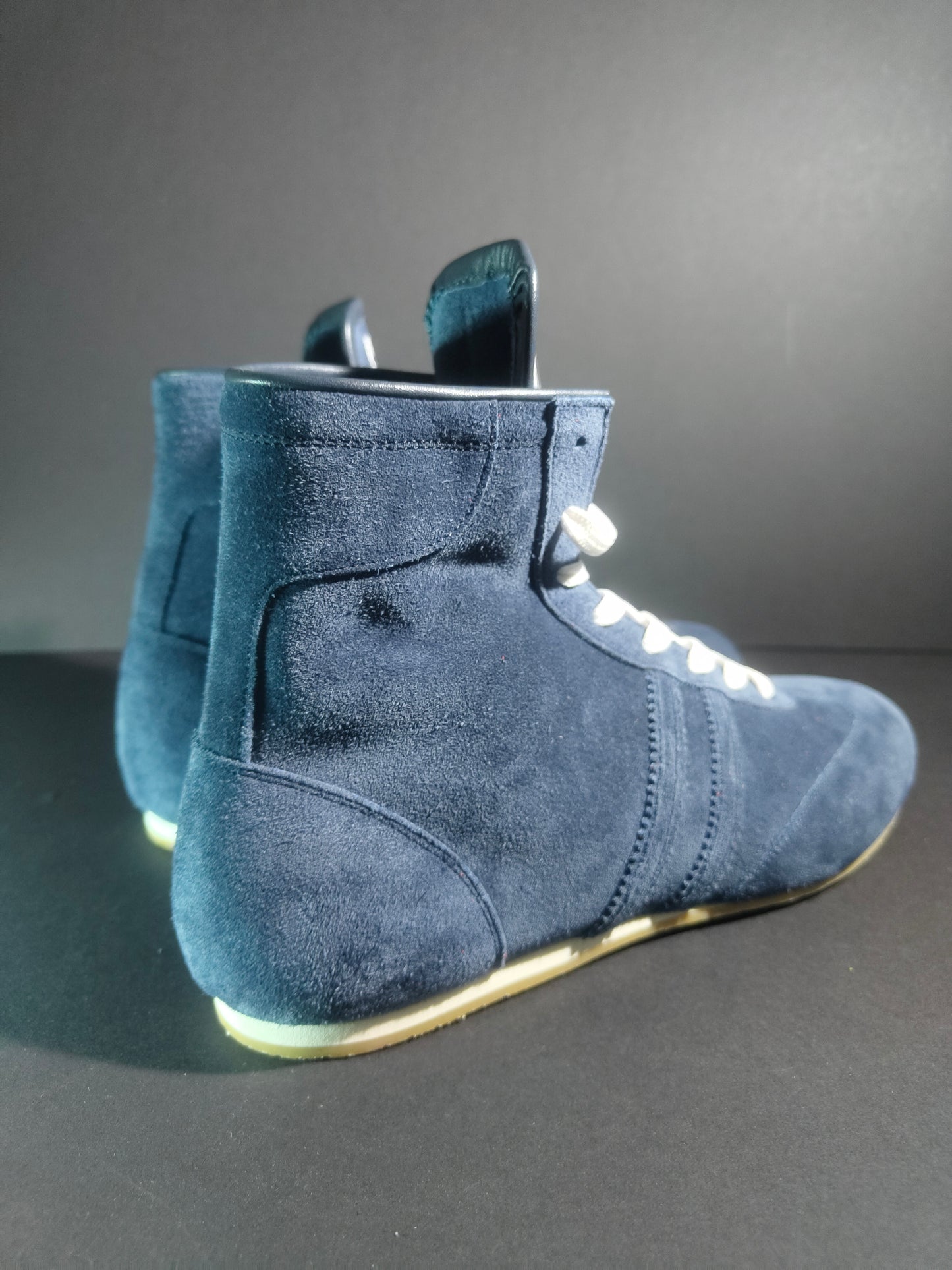 PREORDER: PRIZE RING "Pro-training" Boxing shoes Navy (Velour)