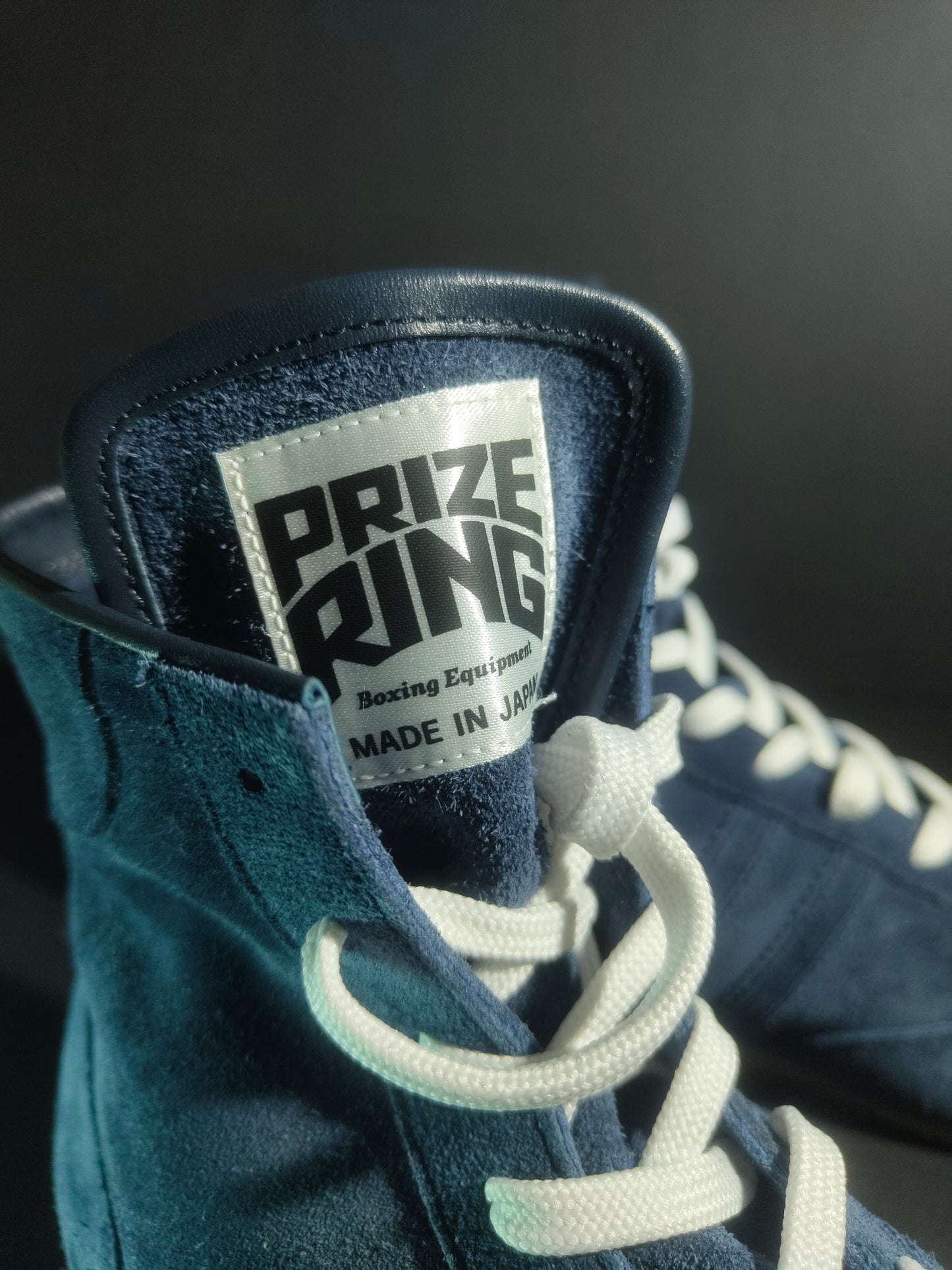 PREORDER: PRIZE RING "Pro-training" Boxing shoes Navy (Velour)