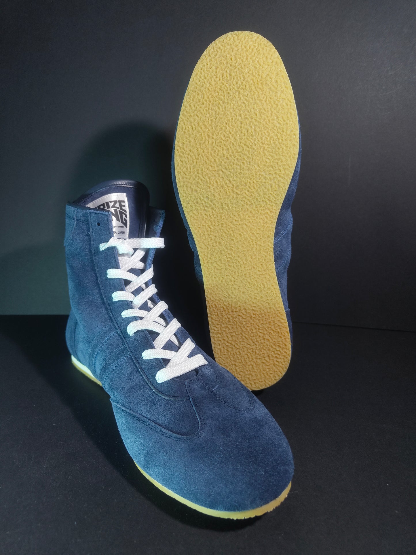 PREORDER: PRIZE RING "Pro-training" Boxing shoes Navy (Velour)
