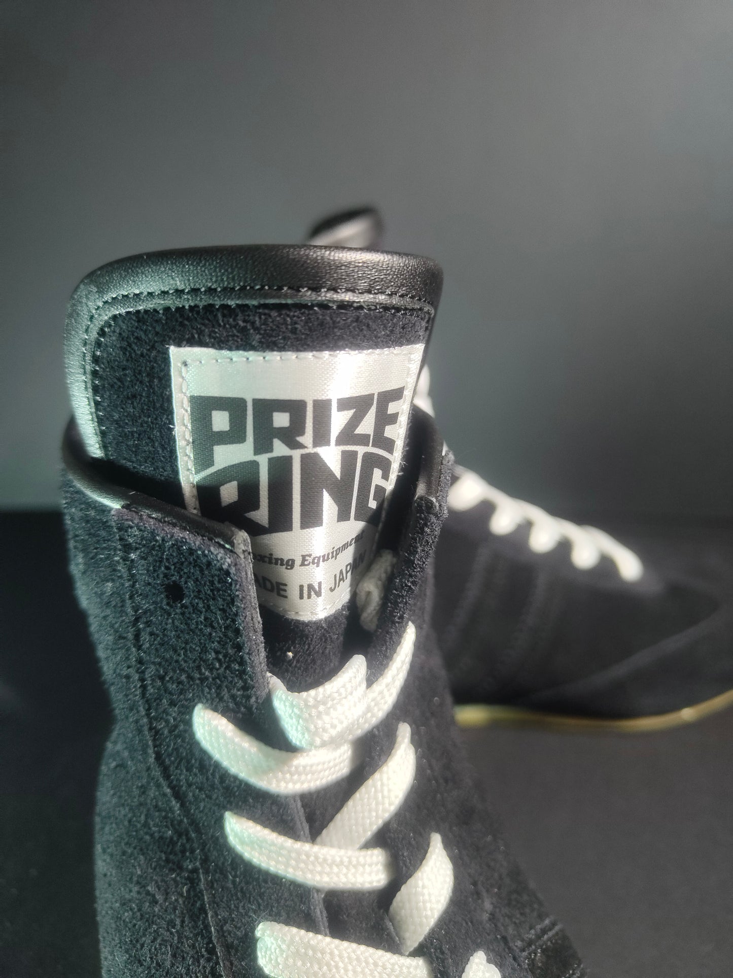 PREORDER: PRIZE RING "Pro-training" Boxing shoes Black (Velour)