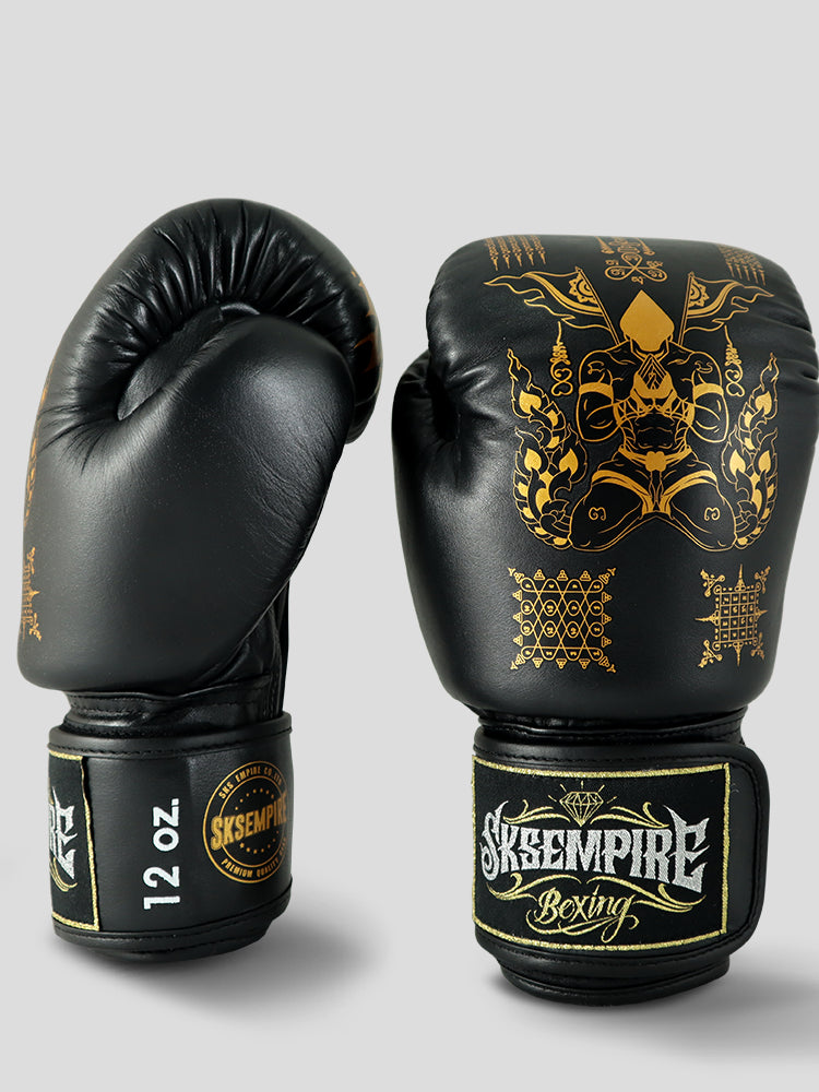 SKS SAKYANT MUAY THAI GLOVES (BLACK)