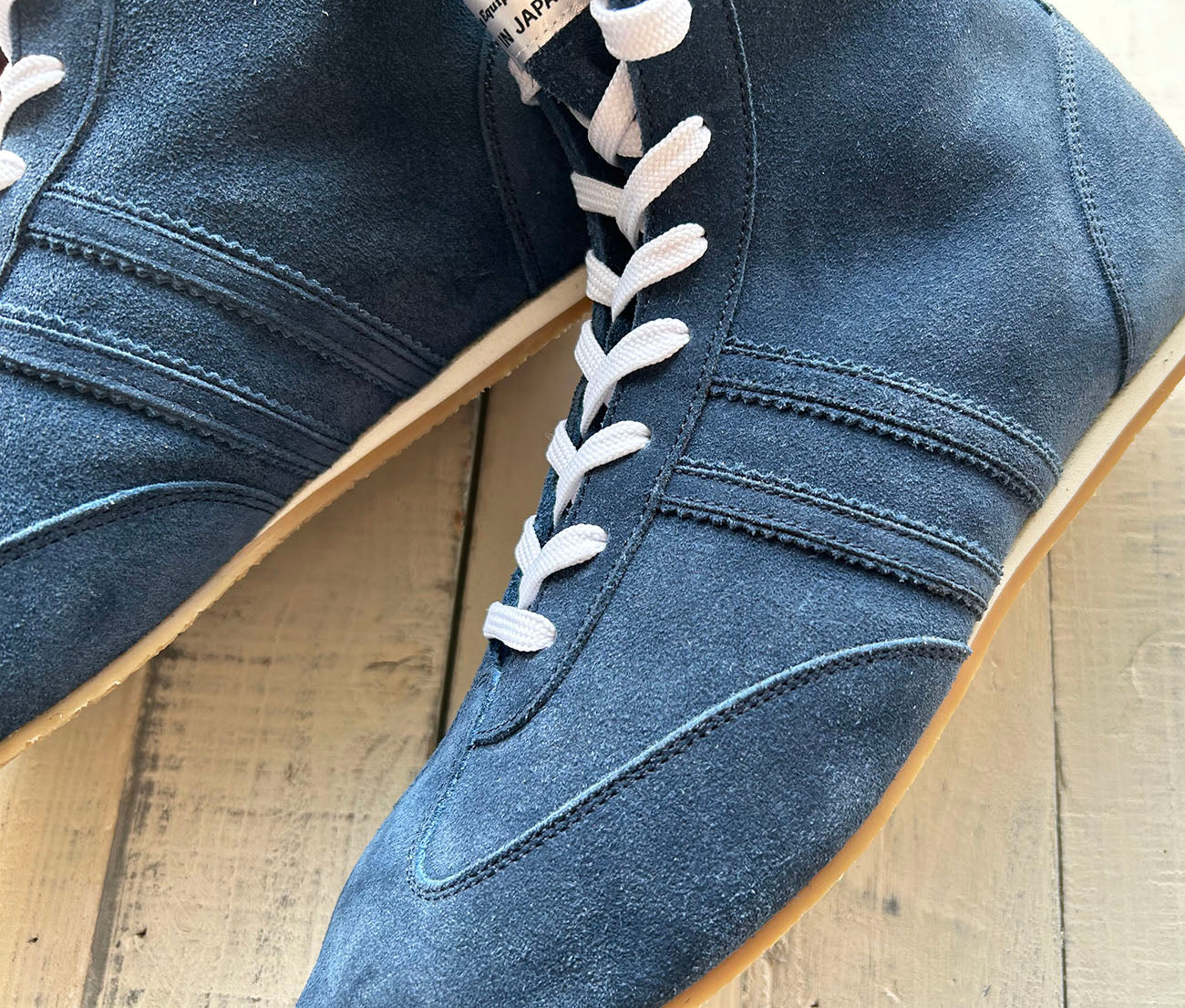 "Pro-training" Prize Ring Boxing Shoes Velour (Navy)