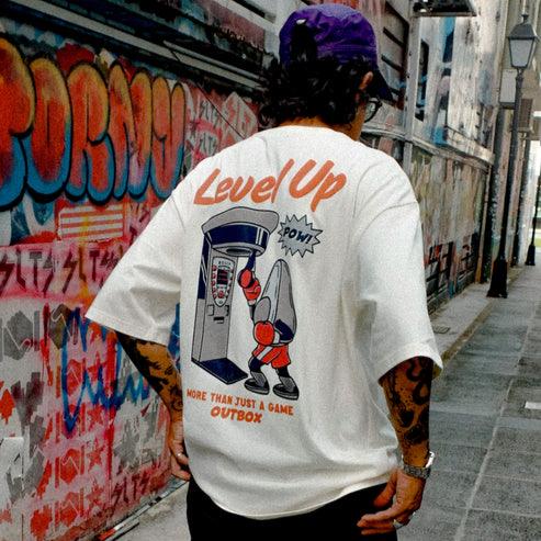 OUTBOX LEVEL UP WHITE TEE
