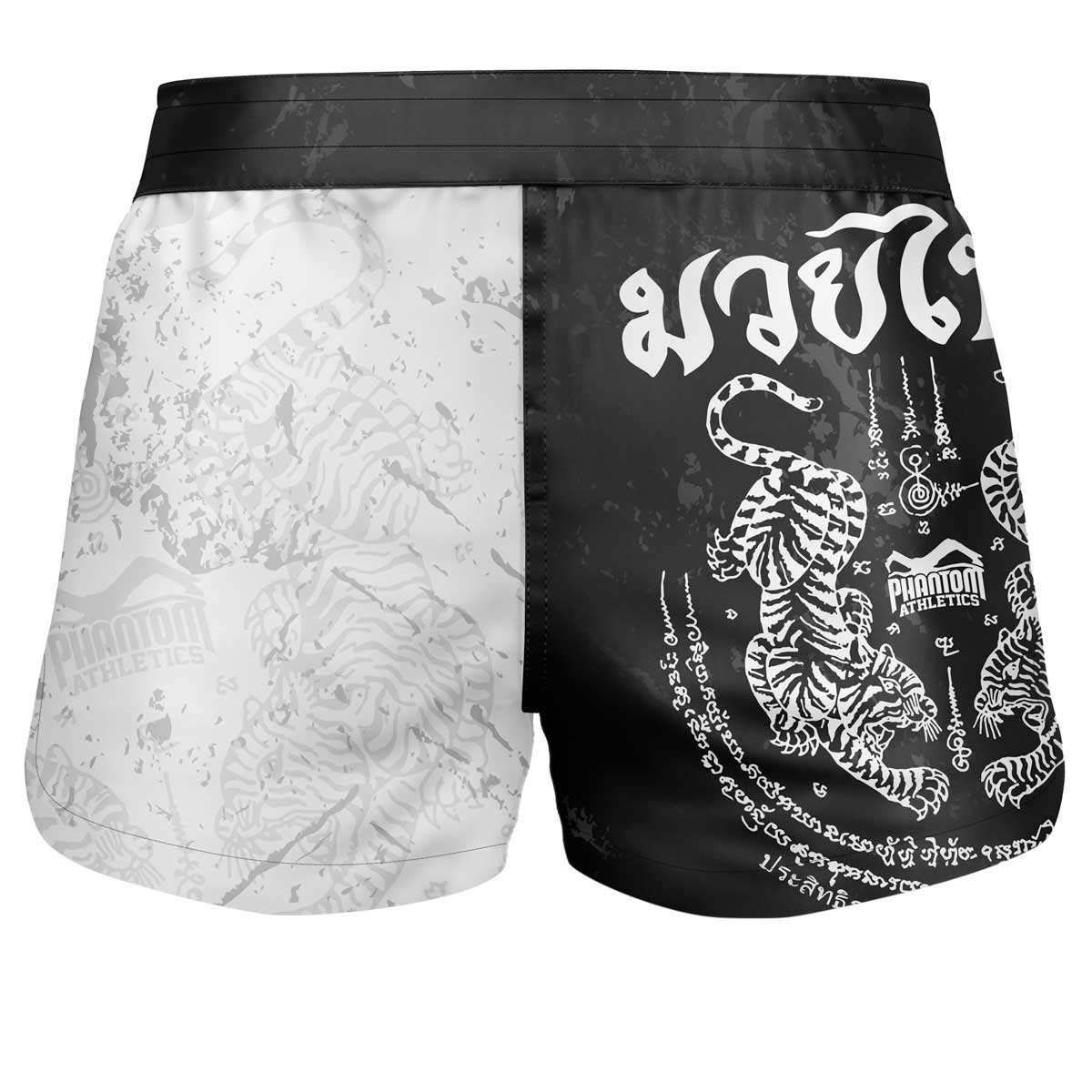 PHANTOM ATHLETICS FIGHTSHORTS FUSION MUAY THAI (BLACK / WHITE)