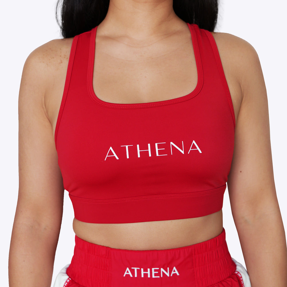 ATHENA FIGHTWEAR ALKE SPORTS BRA (RED)