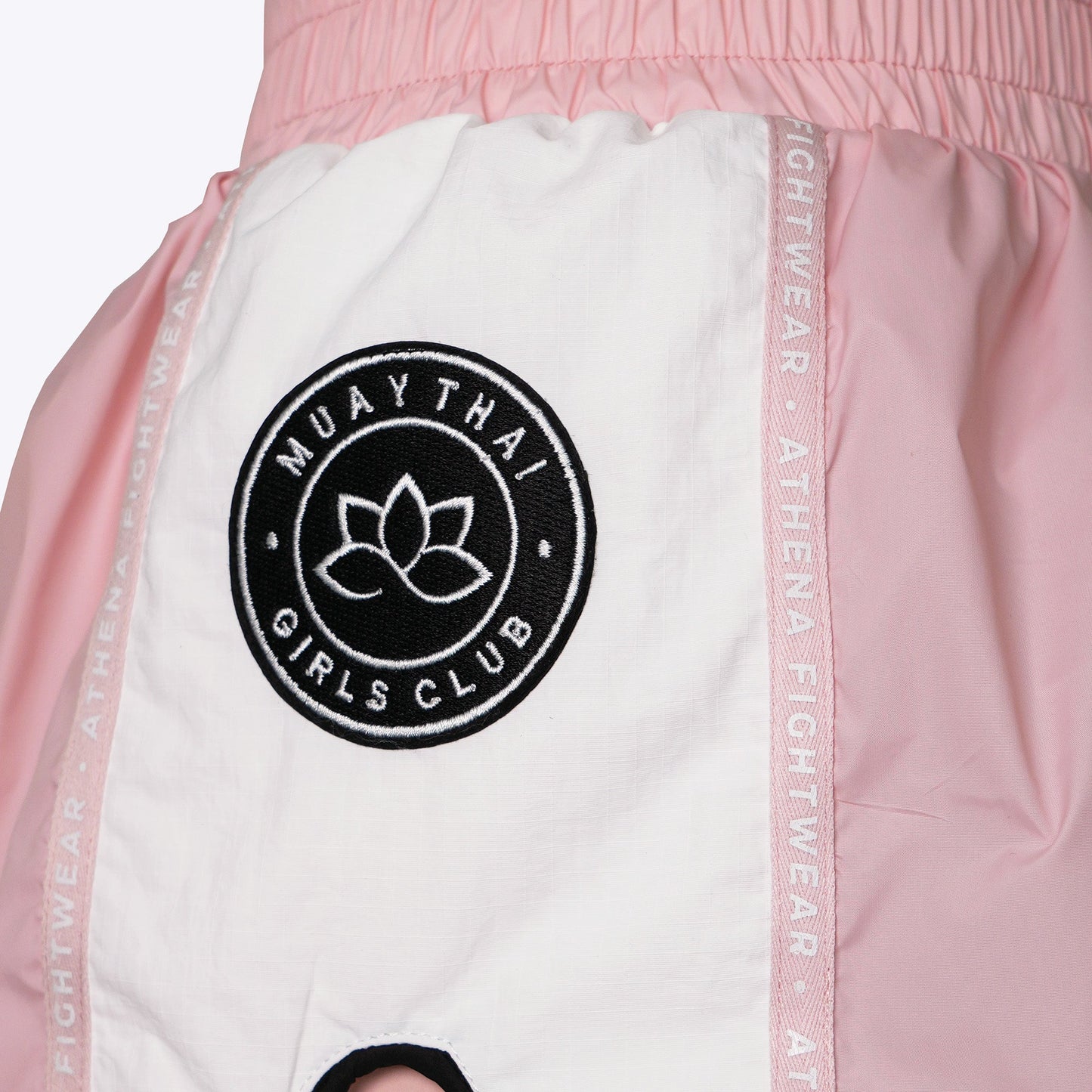 ATHENA FIGHTWEAR ALKE MUAY THAI SHORTS (LIGHT PINK)