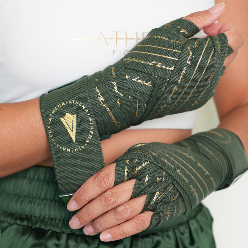 ATHENA FIGHTWEAR NERIO HANDWRAP (HUNTER GREEN)