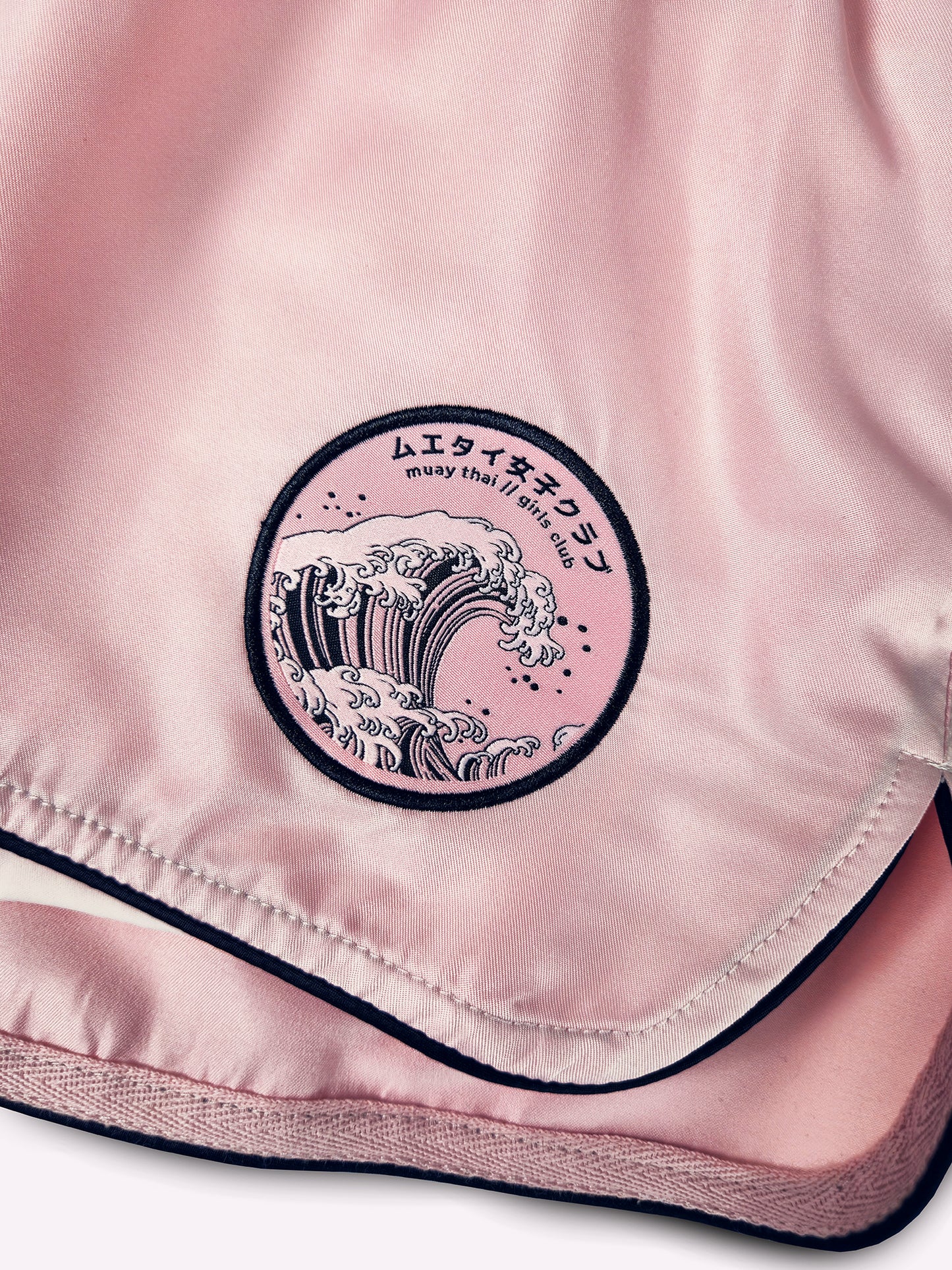 ATHENA FIGHTWEAR RYOKO MUAY THAI SHORTS (PINK/BLACK)