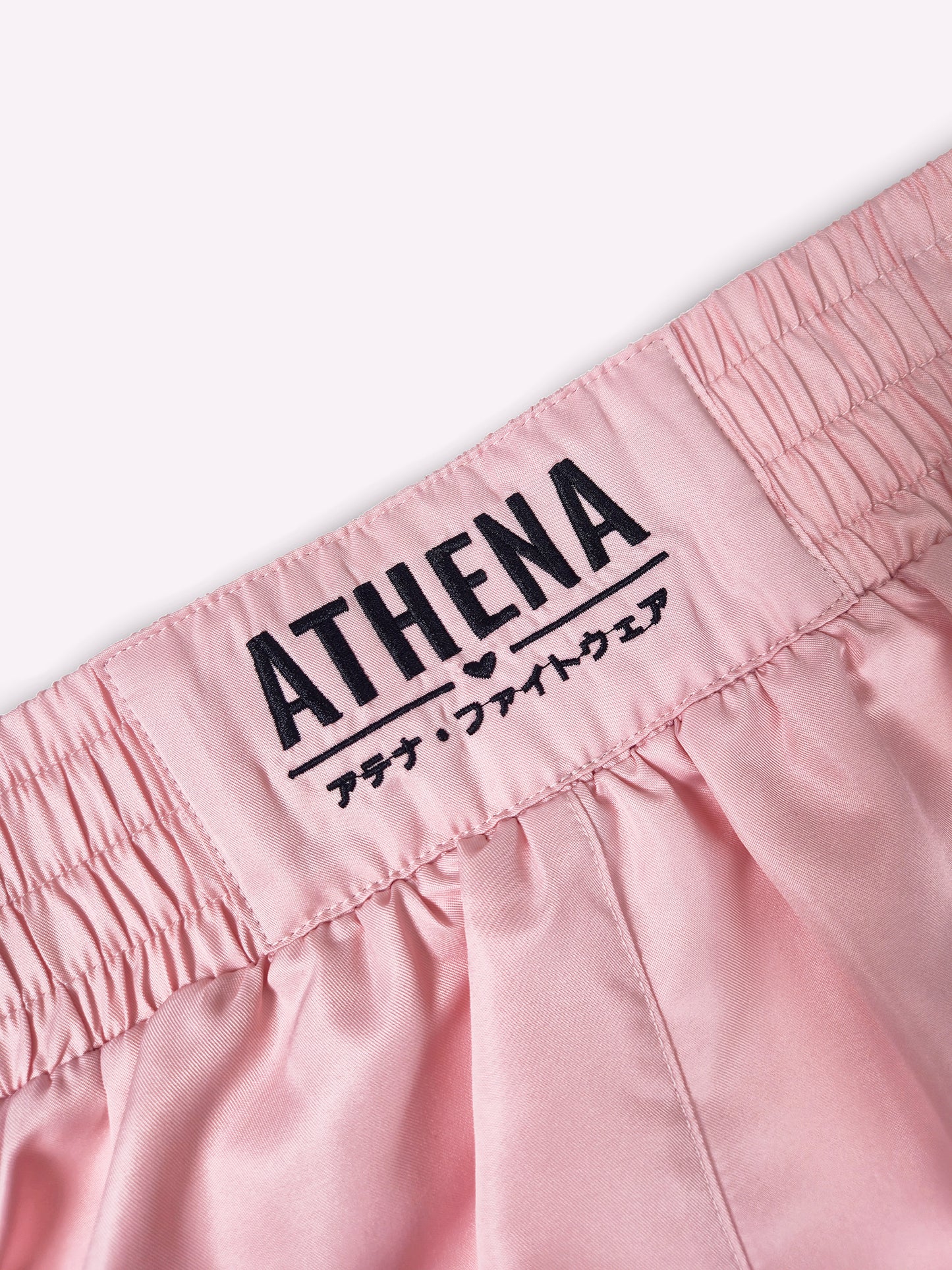 ATHENA FIGHTWEAR RYOKO MUAY THAI SHORTS (PINK/BLACK)