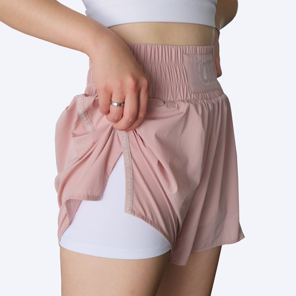 ATHENA FIGHTWEAR THEIA BOXING SHORTS (LIGHT PINK)