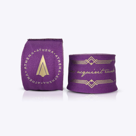 ATHENA FIGHTWEAR DIANA HANDWRAP (VIOLET / GOLD)