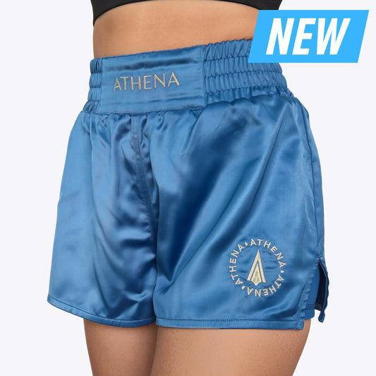 ATHENA FIGHTWEAR ENYO MUAY THAI SHORTS (CERULEAN)