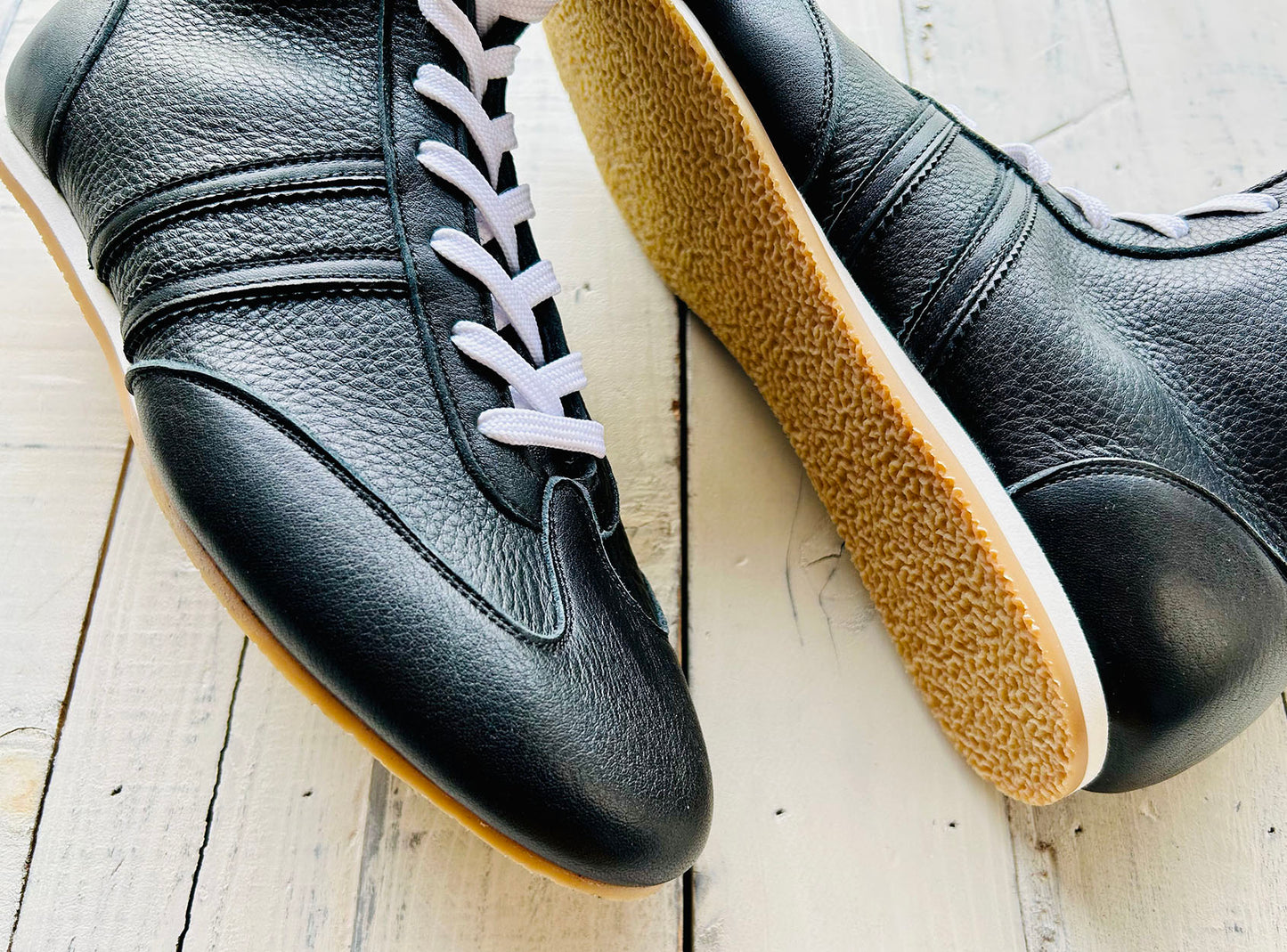 "Pro-training" Prize Ring Boxing Shoes (Black)