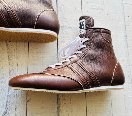 "Pro-training" Prize Ring Boxing Shoes (Brown)