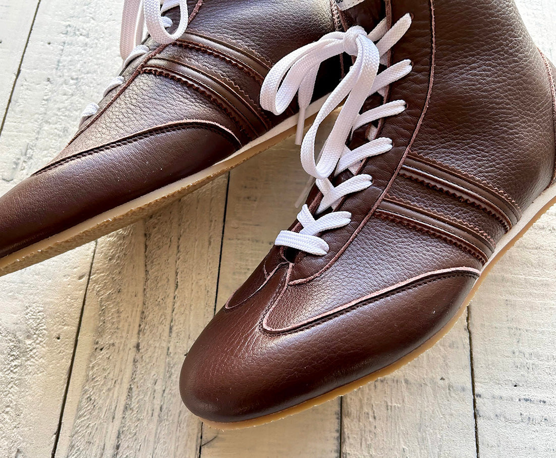 "Pro-training" Prize Ring Boxing Shoes (Brown)