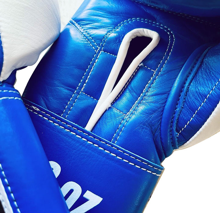 "Professional 5.0" Prize Ring Boxing Gloves (Blue/White)