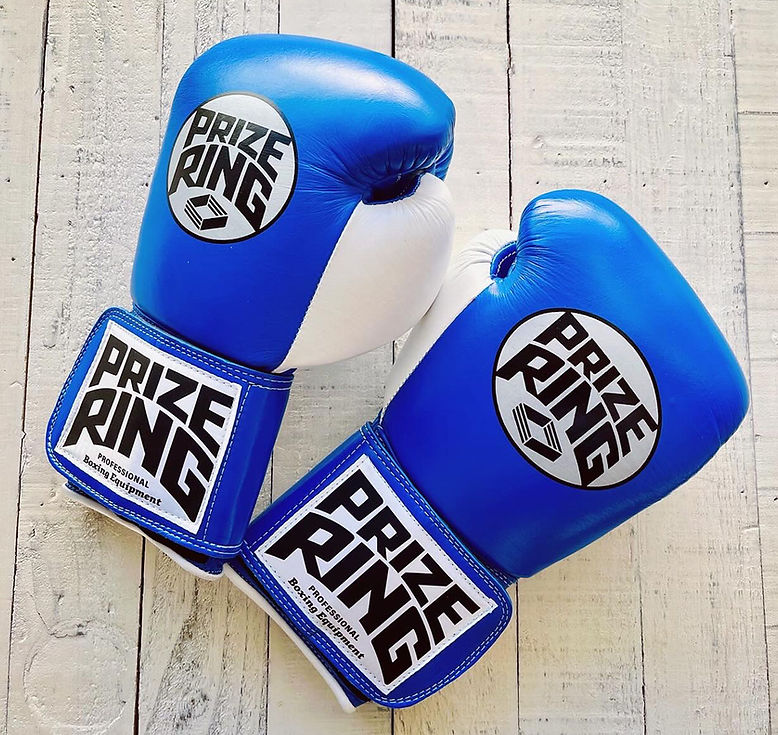 "Professional 5.0" Prize Ring Boxing Gloves (Blue/White)