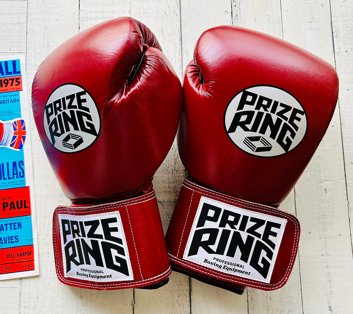 "Professional 5.0" Prize Ring Boxing Gloves (Maroon/Black)