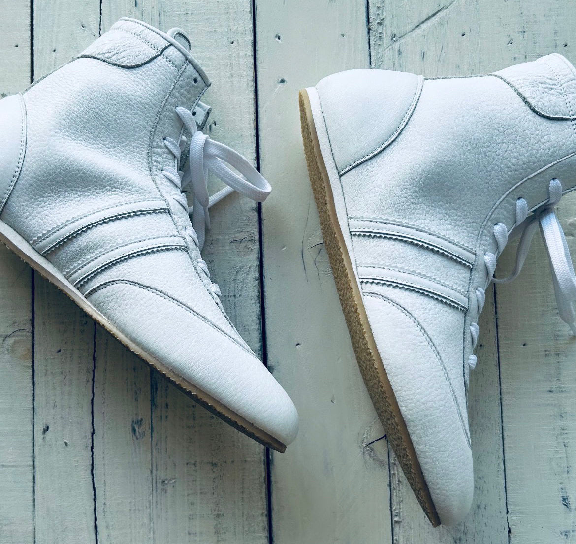 "Pro-training" Prize Ring Boxing Shoes (White)